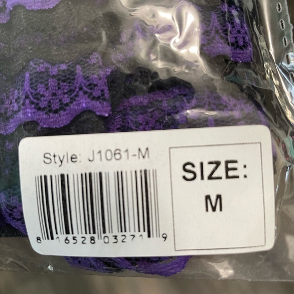 Black & Purple Ruffle Panties - Picture 3 of 4